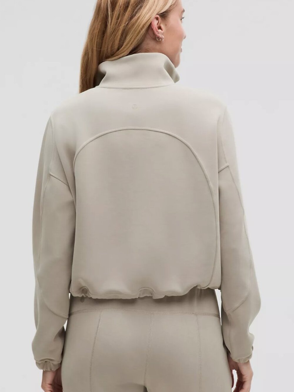 lululemon athletica Half-Zip Pullover Hoodie in Light Taupe - Picture 3 of 5